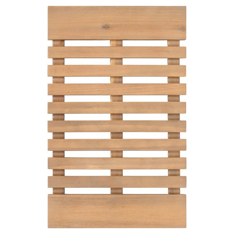 Paige Acacia Wood Slat Natural Indoor/Outdoor Shower Mat