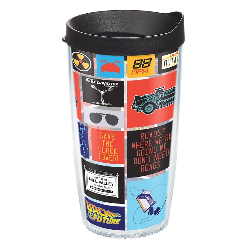 Tervis Back to the Future Made in USA Double Walled Insulated Travel Tumbler, Classic - 16oz
