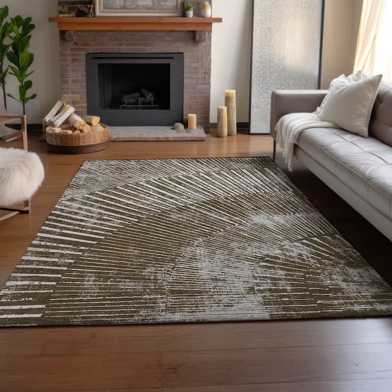 Premium Washable Super Soft Modern Starburst Mayfield Rug