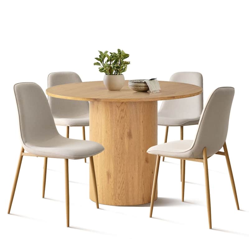 5-Piece Round Dining Table Sets