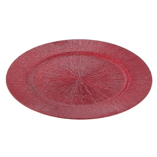 Charger Plate (Sandscript) (Red) (13