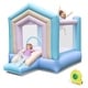 preview thumbnail 19 of 20, Gymax Kids Bounce House w/ Slide Basketball Rim Inflatable Basketball