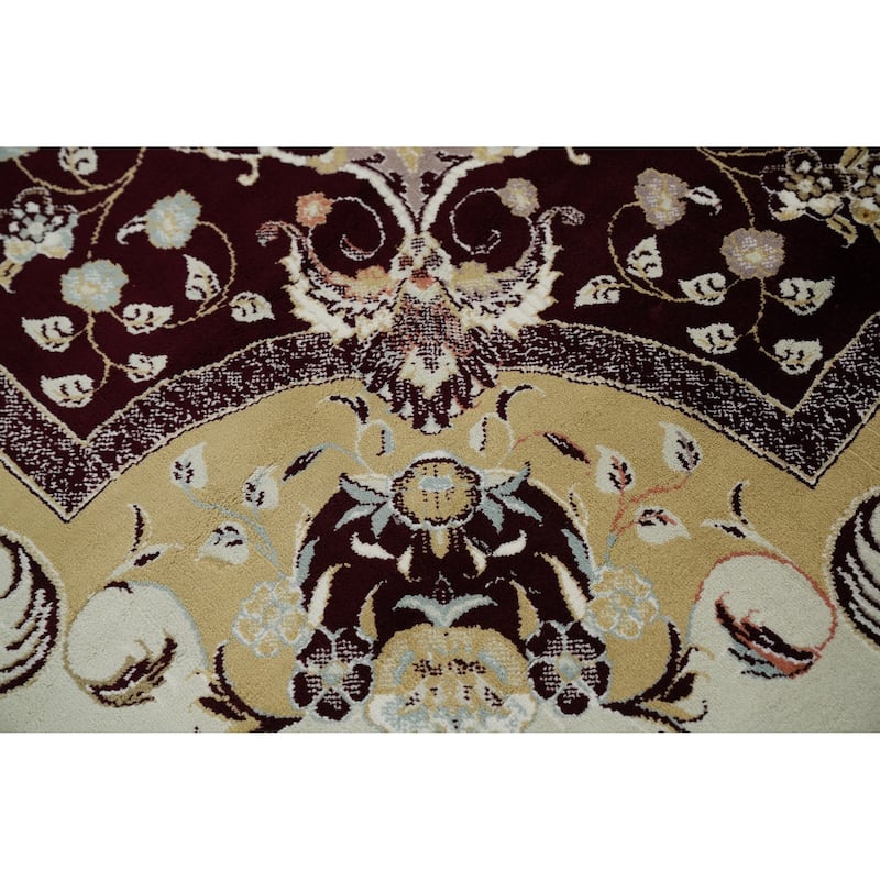 Victorian Style Aubusson Turkish Area Rug Machine-Made Carpet - 9'9" x 13'1"