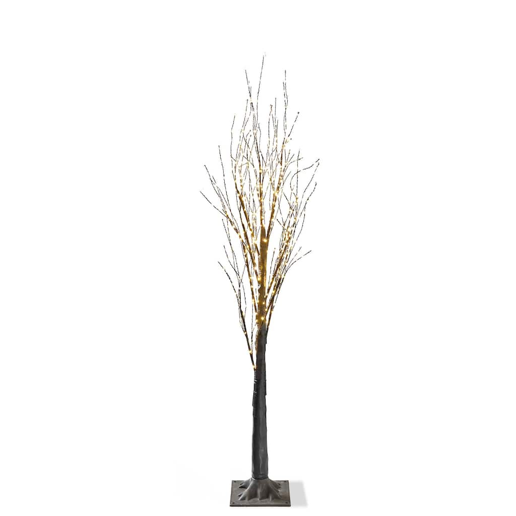 Twinkle LED Pine Tree Christmas Winter Tabletop Mantel Decorations 4 ft