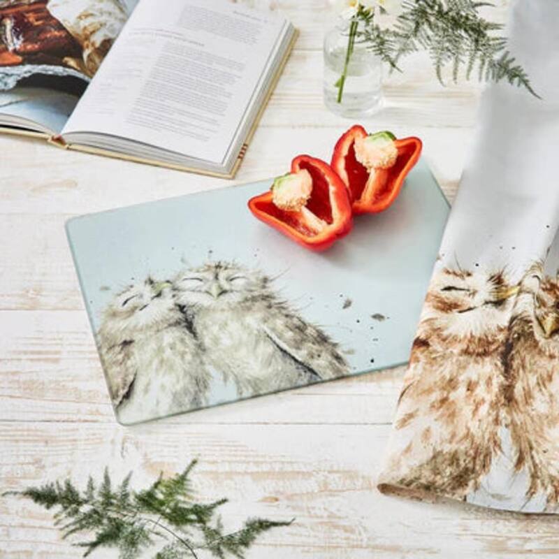 Pimpernel Wrendale Designs Glass Worktop Saver - 15.7" x 11.8"