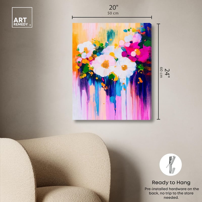 Contrast of Purity I Canvas by Art Remedy, Gallery Wrapped