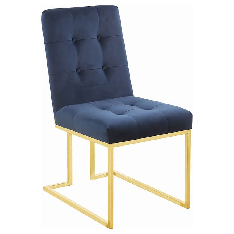 Cisco Velvet Upholstered Dining Side Chair (Set of 2)