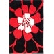 preview thumbnail 9 of 28, SAFAVIEH Handmade Soho Kristen Floral N.Z. Wool Rug 7'6" x 9'6" - Black/Red - Rectangle