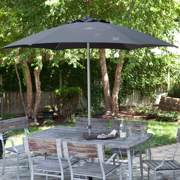 abba patio 9x11 umbrella Lyon Airoh Aviator Ace 2 coated steel pole Frame Color:BEIGE / WHITE