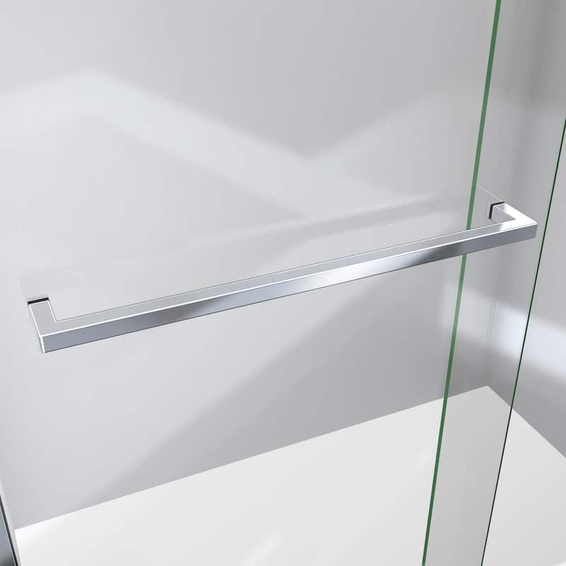 DreamLine Sapphire-V 50 - 54 in. W x 76 in. H Bypass Shower Door in Chrome and Clear Glass
