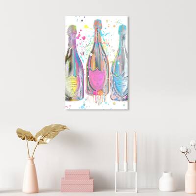 Oliver Gal 'Pastel Dom P Trio Color' Gray Wall Art Canvas Print