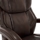 preview thumbnail 21 of 29, La-Z-Boy Bellamy Executive Leather Office Chair with Memory Foam Cushions, Solid Wood Arms and Base, Waterfall Seat Edge