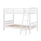 preview thumbnail 7 of 5, Furniture of America Diol Solid Wood Twin Over Twin Bunk Bed with Attached Ladder