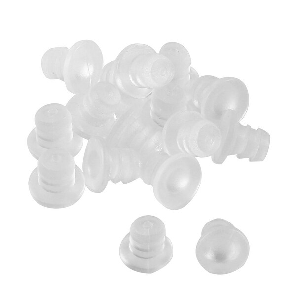 Silicone Soft Stem Bumpers 5mm Thread Diameter for Glass Table Cabinet 50Pcs 
