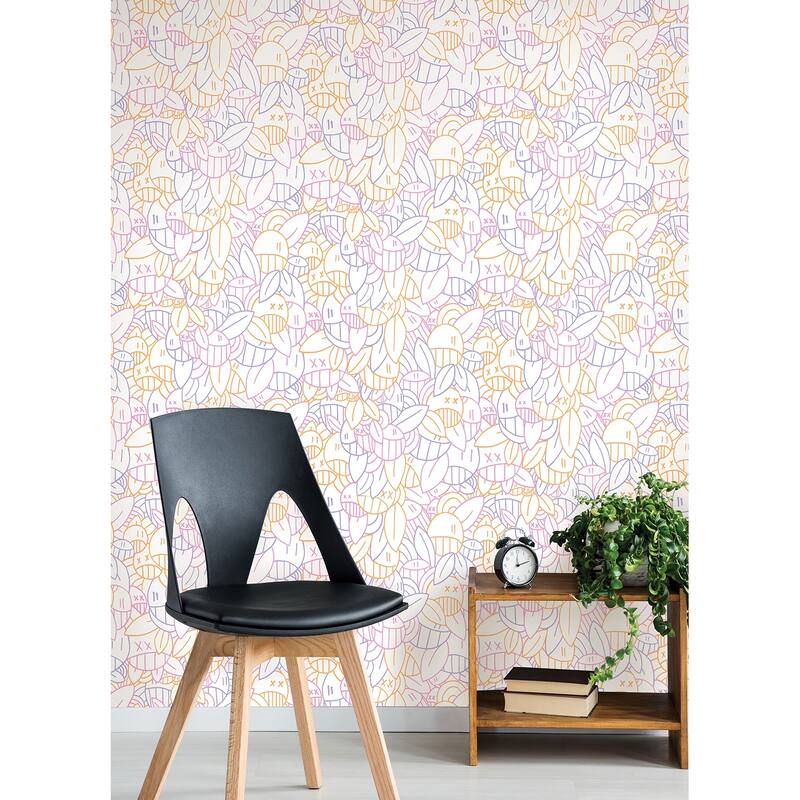 Arm of Casso Multi Warm Floral Sequence Peel & Stick Wallpaper
