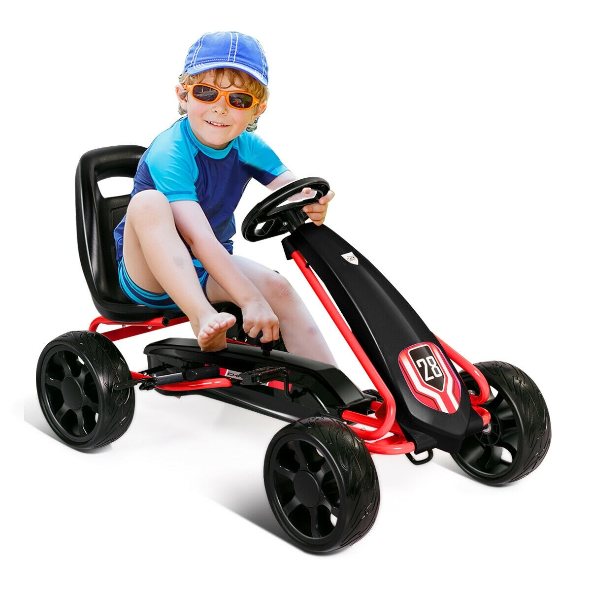 4 wheel pedal cart