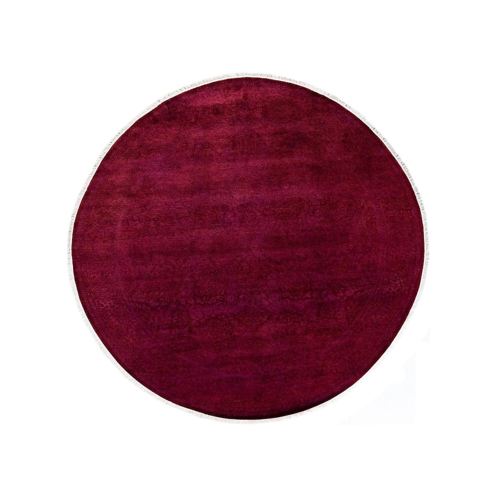 Fine Vibrance, One-of-a-Kind Hand-Knotted Area Rug - Pink, 6' 1" x 6' 1" - 6' 1" x 6' 1"