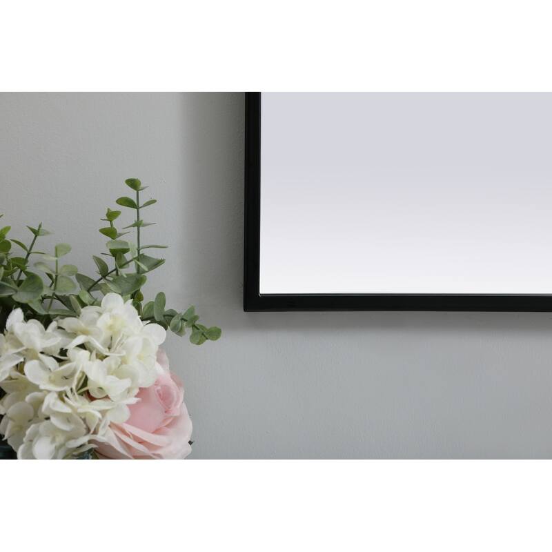 Indigo Home Metal Frame Arch Mirror 24x30 Inch