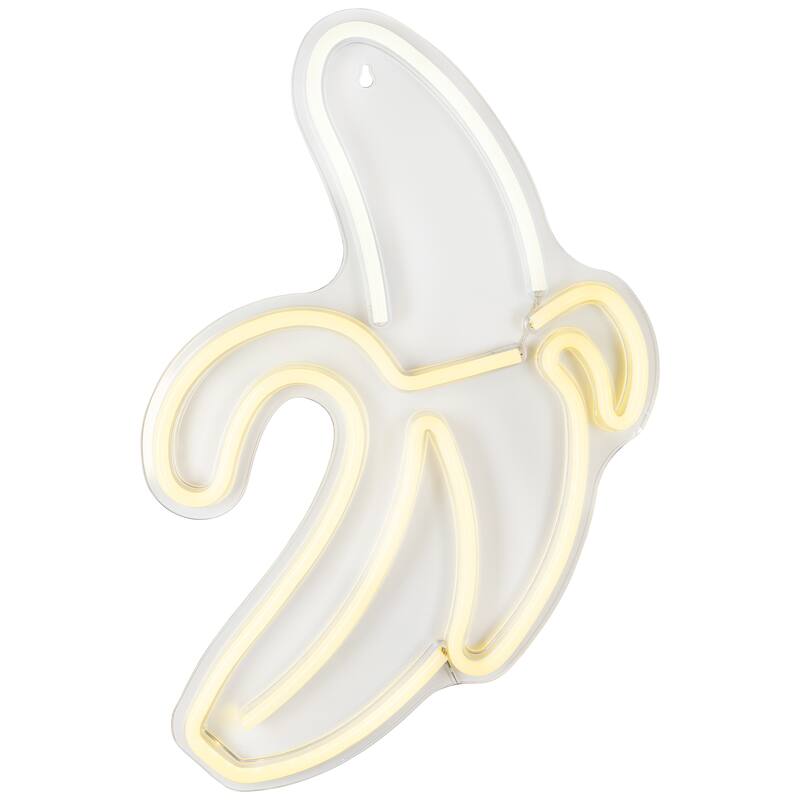 LED Banana Neon Lighted Wall Art - 18" - Yellow