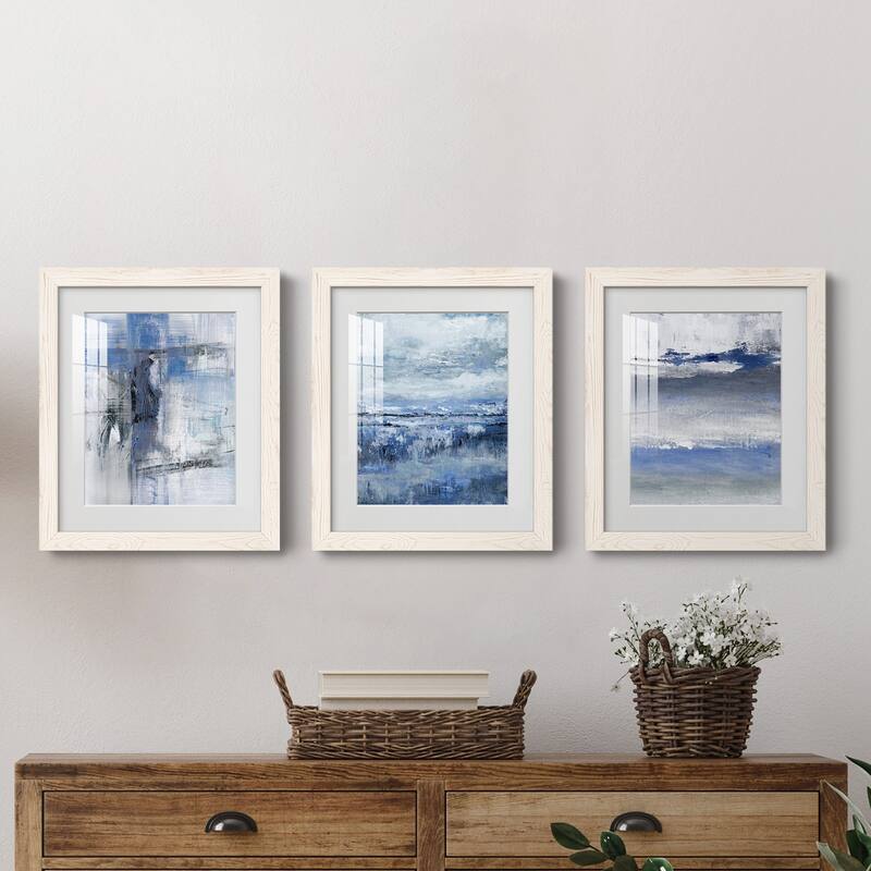 Soft Solace Indigo-Premium Framed Print - Ready to Hang
