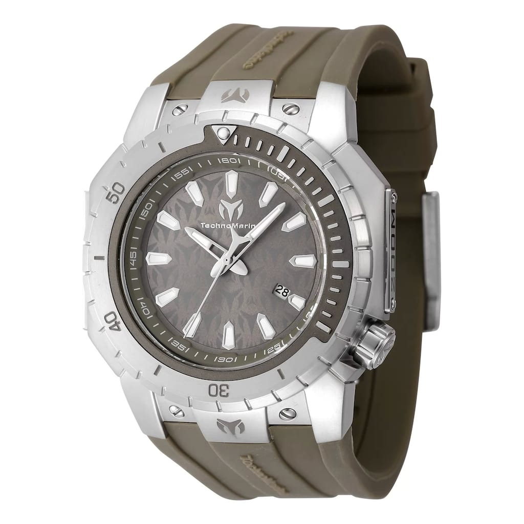 Technomarine Men's TM-224008 Manta Quartz 3 Hand Green Dial Watch