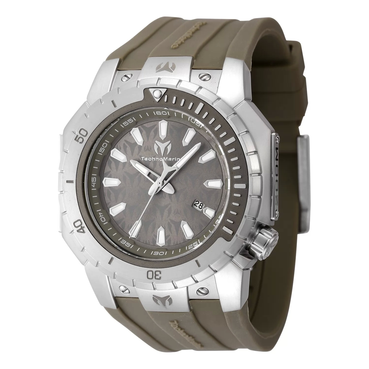 Technomarine Men's TM-224008 Manta Quartz 3 Hand Green Dial Watch