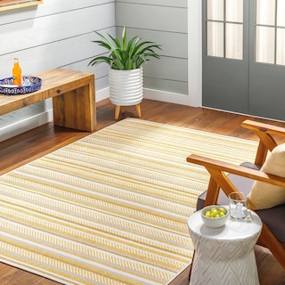 Livabliss  Rikard Indoor/ Outdoor Coastal Stripe Area Rug
