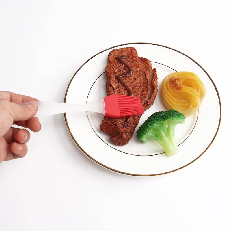 Silicone Head Barbecue Basting Grilling Cooking Condiment Pastry Brush