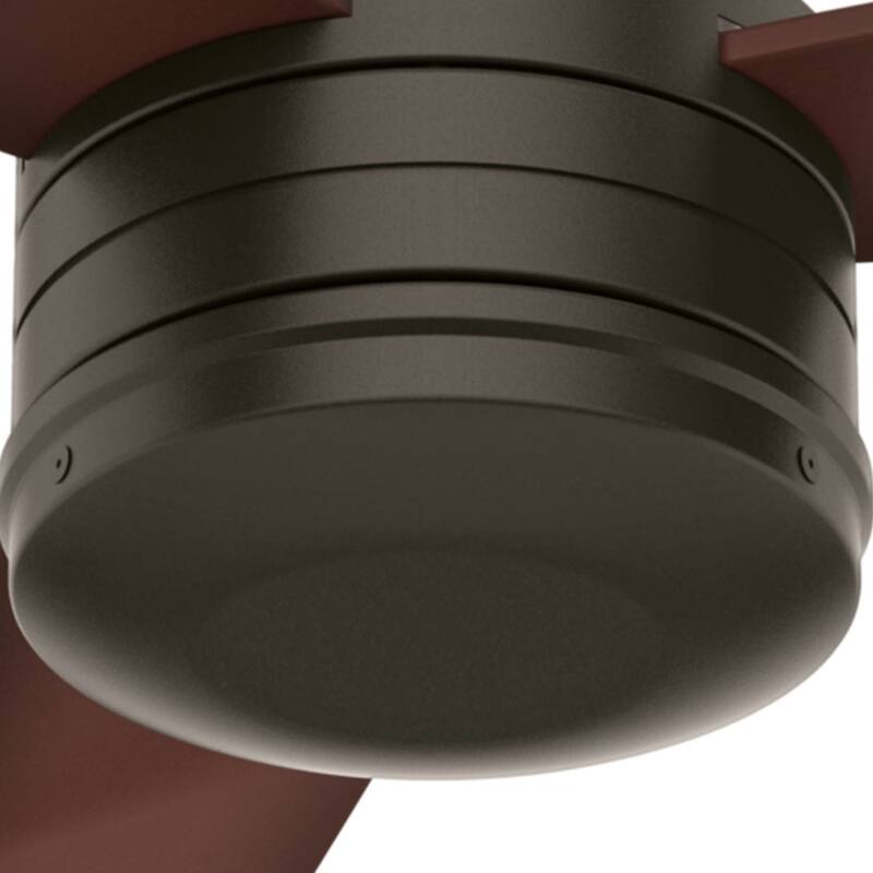Hunter 52" Cabo Frio Outdoor Ceiling Fan with Wall Control - Modern Industrial - Damp Rated!
