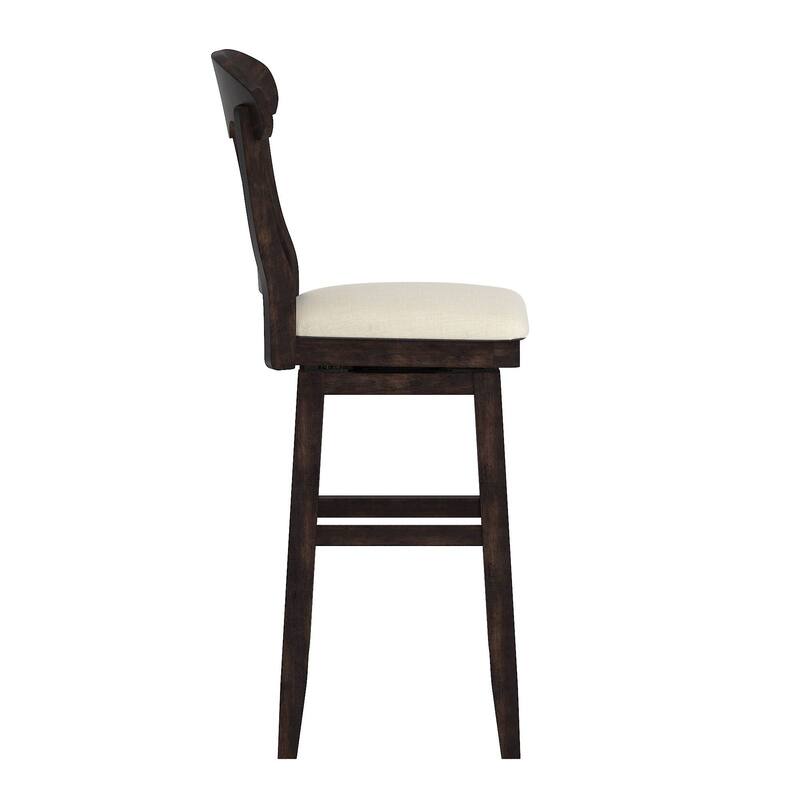 Eleanor Napoleon Back Wood Swivel Chair by iNSPIRE Q Classic
