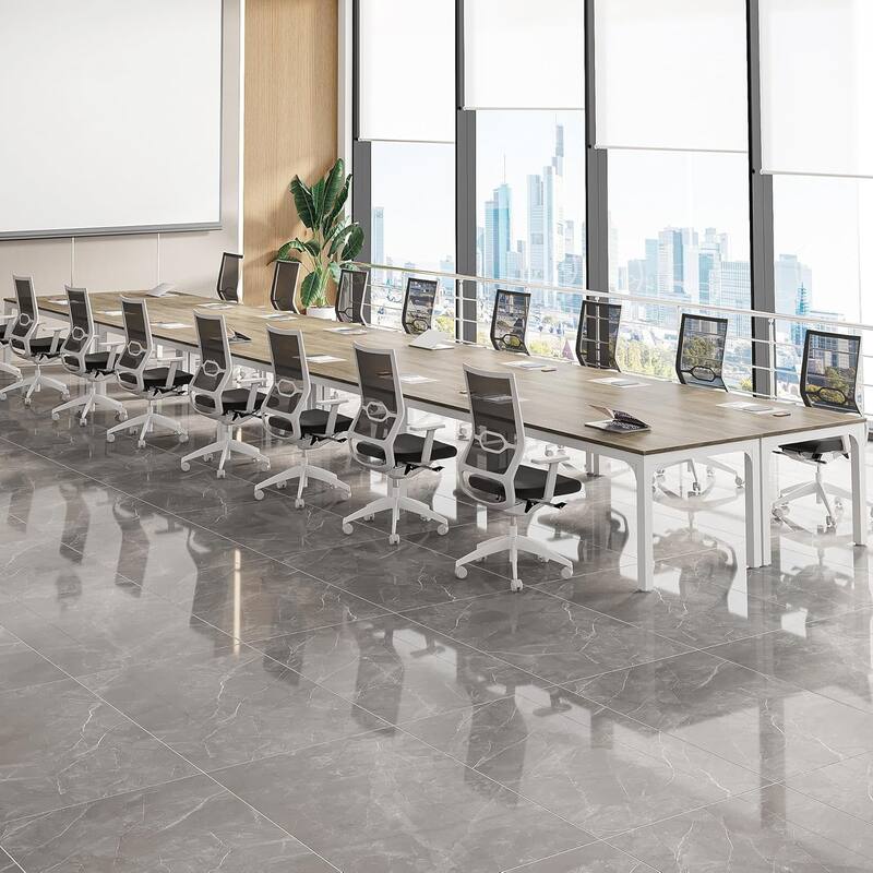 78.74" Large Rectangle Conference Table/Desk, Modern Seminar Meeting Table, Business Tables for Boardroom & Office