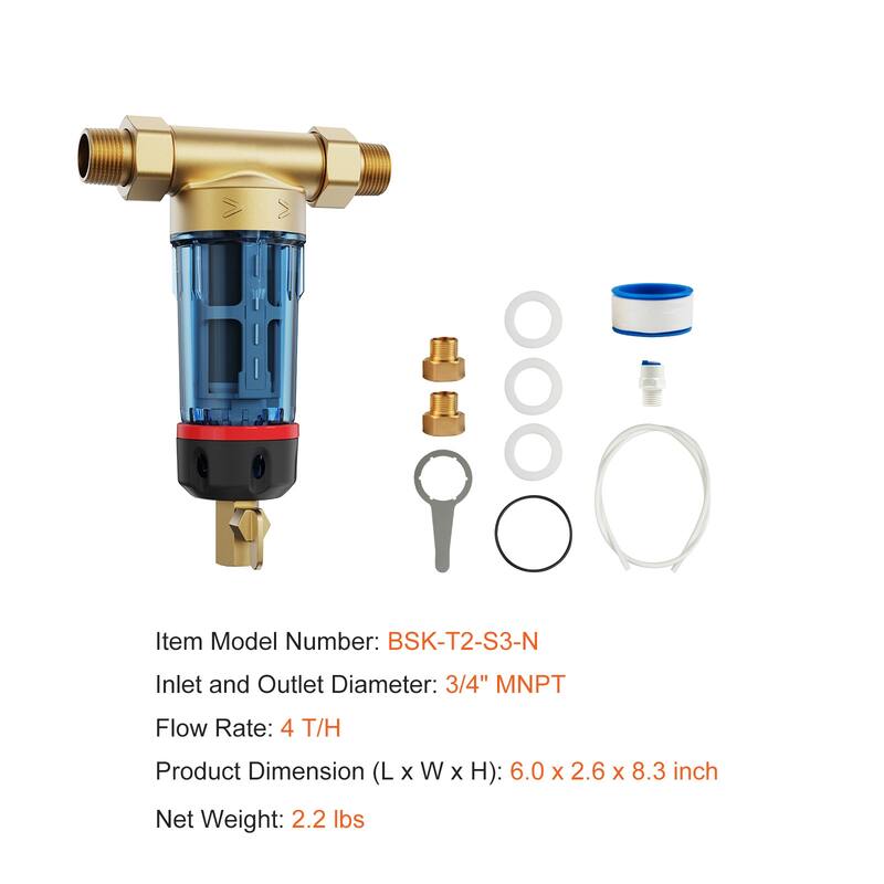 Spin Down Filter for Whole House Water Filtration Systems