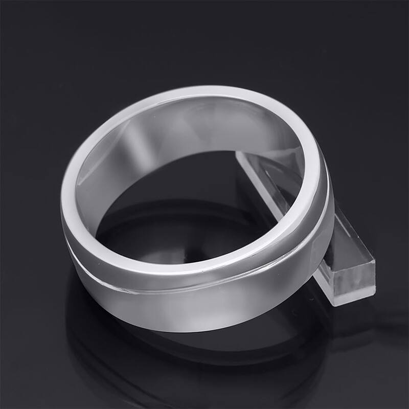 Mens Solid 925 Sterling Silver Anniversary Wedding Band Ring 7.5mm