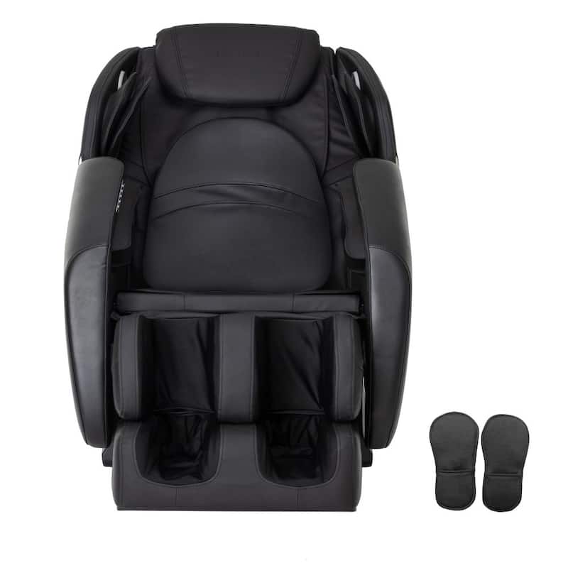 Massage Chair Recliner with Zero Gravity Airbag Massage Bluetooth Speaker Foot Roller，Black