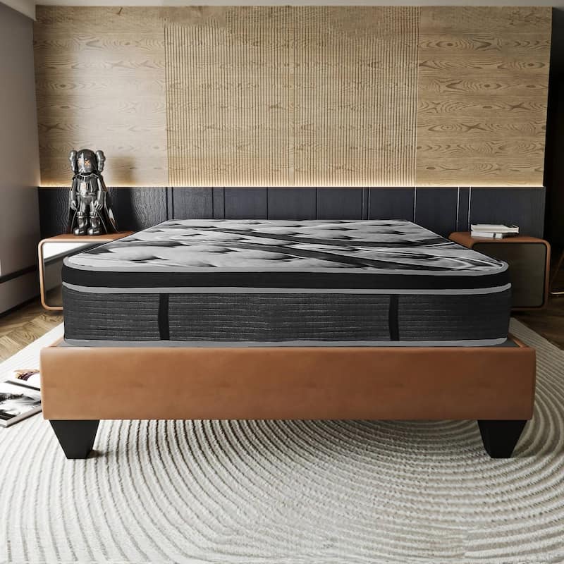 14-inch Memory Foam Mattress with European Hybrid Pocketed Coils