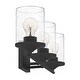 preview thumbnail 20 of 22, Quoizel Abner Steel 3-light Bath Light