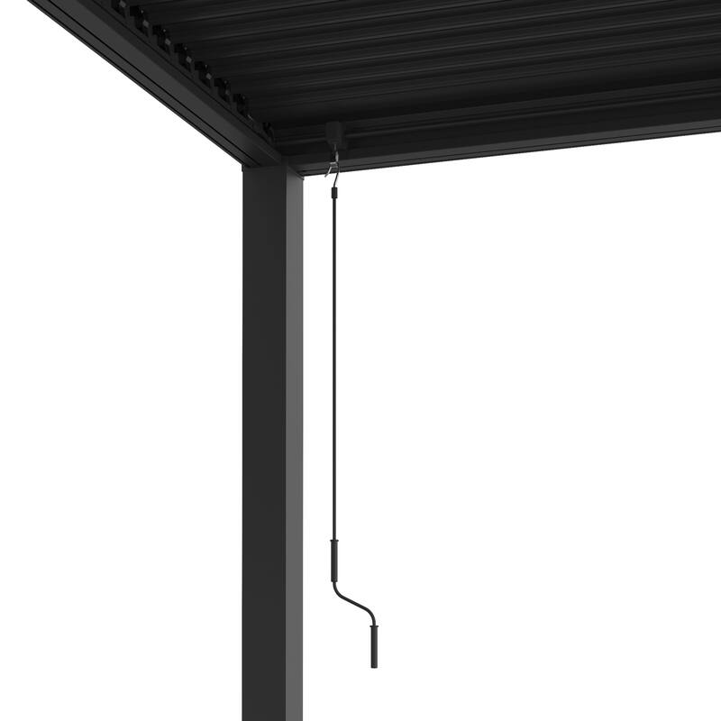 Aluminum Pergola with Adjustable Louvered Roof