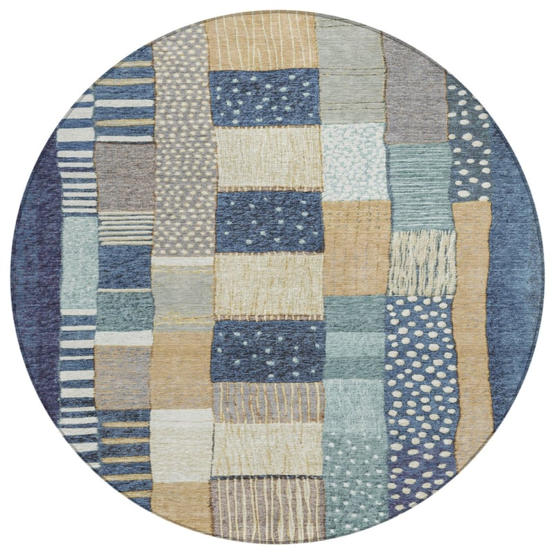 HomeRoots Geometric Transitional Rectangle Outdoor Rug