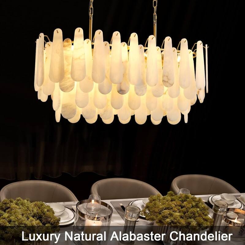 KAYLA Modern Chandelier 32 in. 16-Lights Gold Chandelier