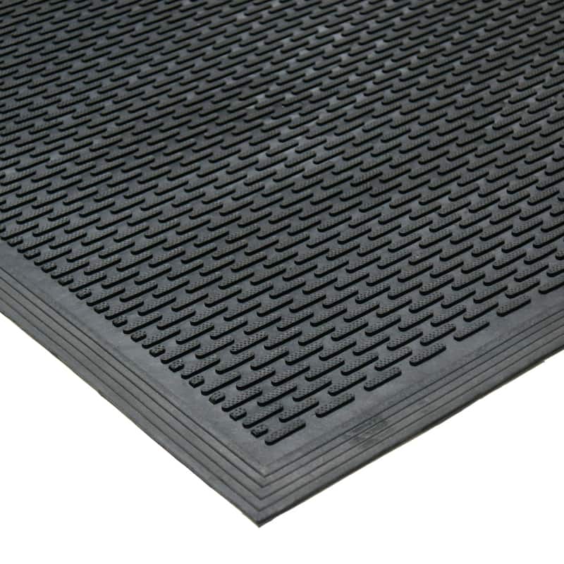 Rubber-Cal "Dura-Scraper Linear" Commercial Rubber Entrance Door Mat