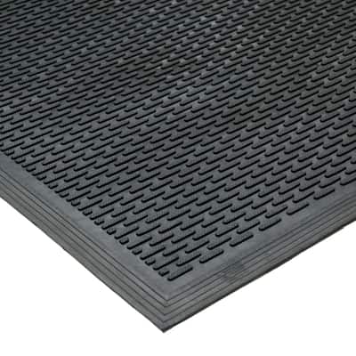 Rubber-Cal "Dura-Scraper Linear" Commercial Rubber Entrance Door Mat