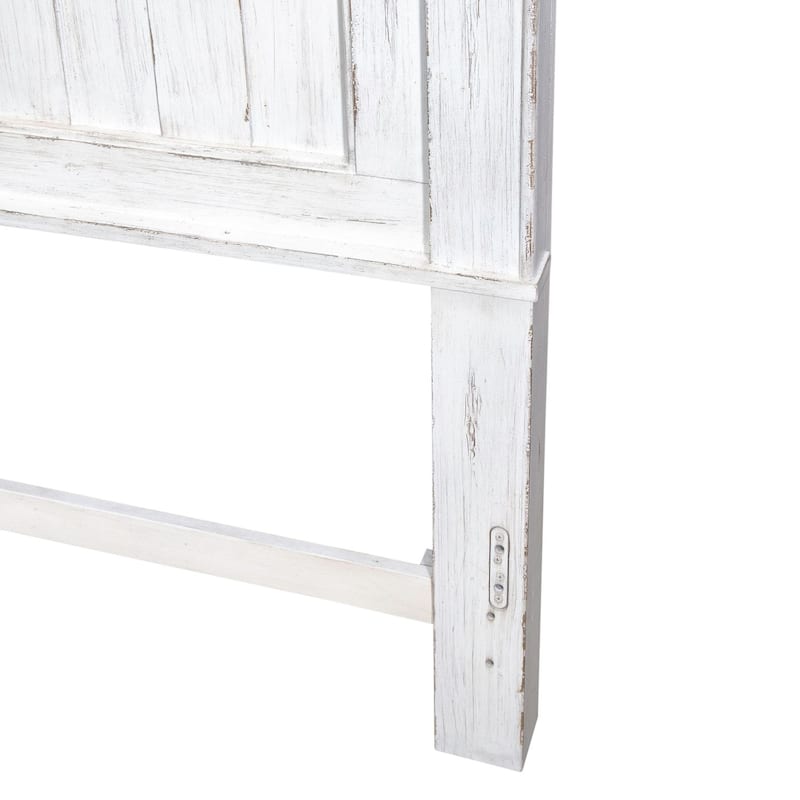 River Place Riverstone White Tobacco Mansion Headboard, King or Queen