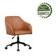 preview thumbnail 26 of 32, Porthos Home Madison Office Desk Chair, Tufted PU Leather Upholstery