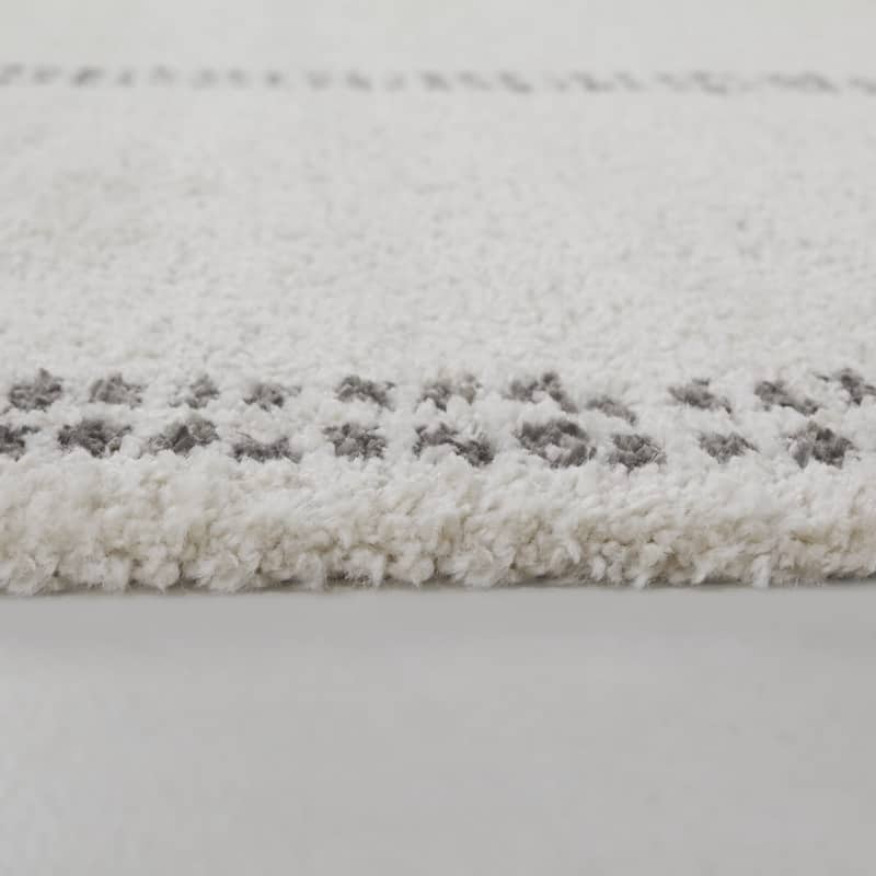 Tenon Striped Border Area Rug