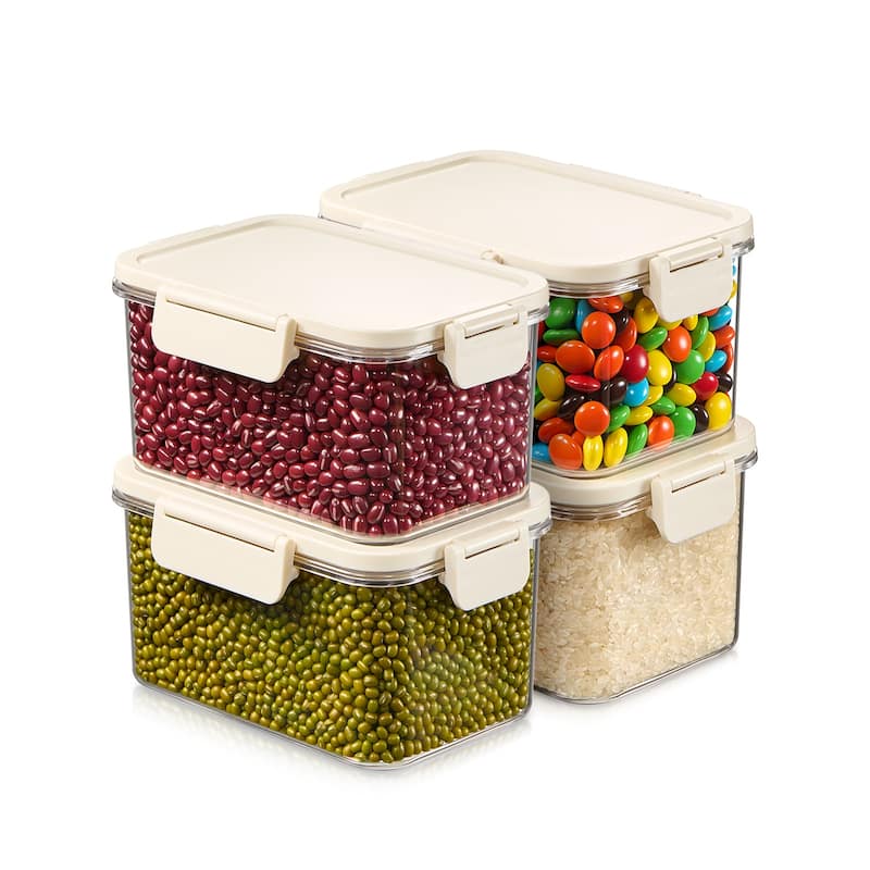Sorbus Airtight Food Storage Container, Clear Stackable Canister for Pantry, Rice, Pasta, Cereal & Snacks