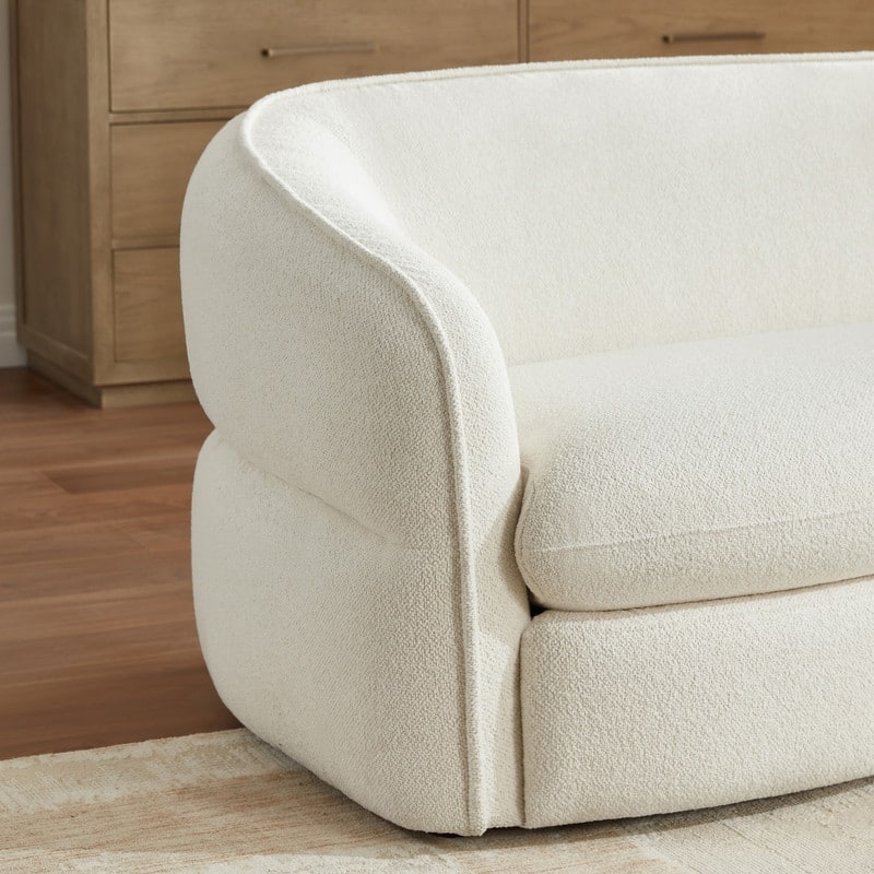 Spruce & Spring Dane Upholstered 3 Seat Curved Sofa