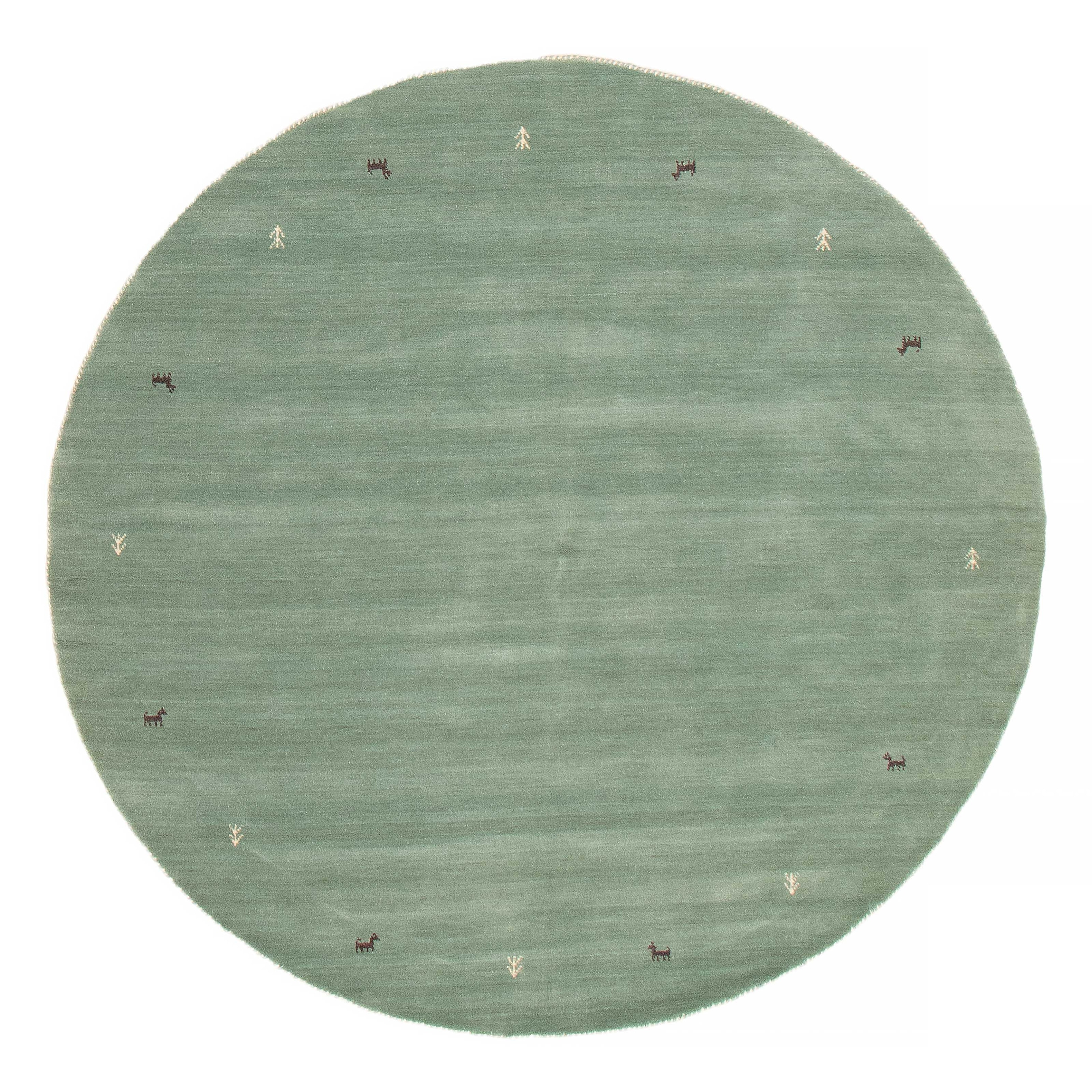 Kashkuli Gabbeh Blue Rug 6'6" x 6'6" - 6'6 x 6'6