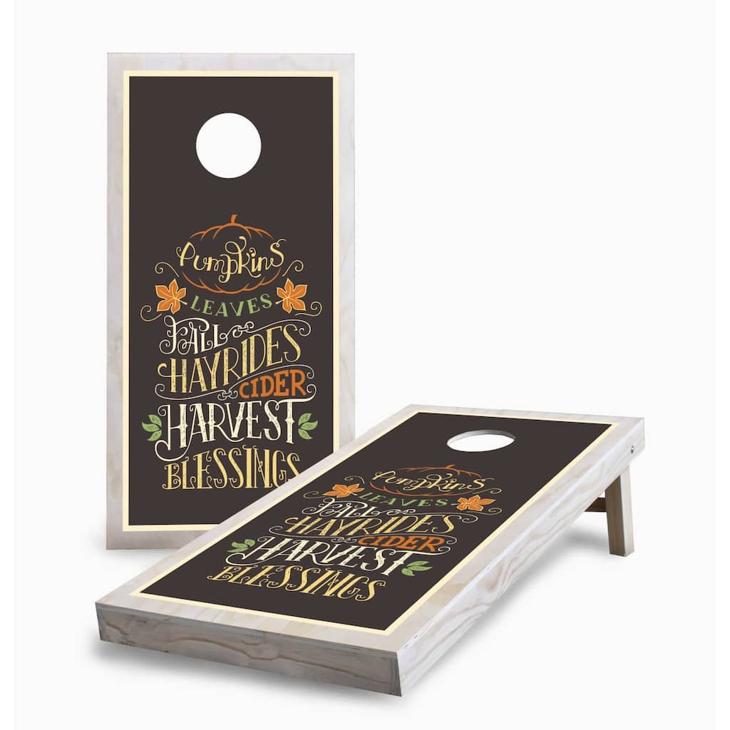 Fall Favorites Cornhole Game (Choose Wraps or Boards)