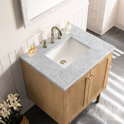 James Martin Vanities Laurent 30" Single Vanity, Light Natural Oak