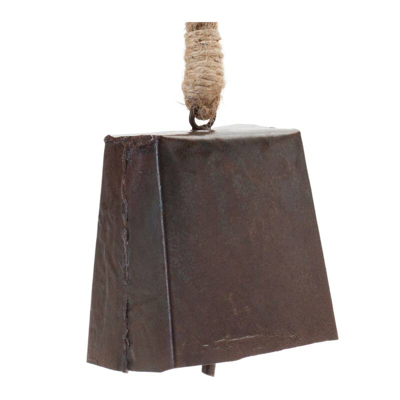 Antique Cowbell Christmas Ornaments - 8.5" - Bronze Tone - 4ct